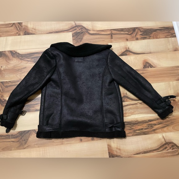 American Eagle Faux Sherling Jakcet - S - Black - Picture 3 of 3